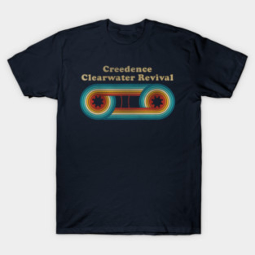 Black Unisex Creedence Clearwater Revival T-Shirts